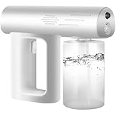 Portable Fogger Disinfectants Machine, Handheld Rechargeable Nano Sprayer, Sanitizer Spray Gun, Steam Gun for Home, Office, School, Garden