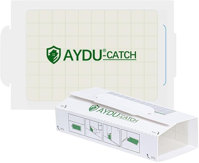 Aydu Sticky Mouse Traps 36 Pack – Extra Sticky Glue Boards for Mice, Rats, Roaches & Insects – Heavy Duty, Non-Toxic Indoor Pest Control Traps, Easy to Use, Safe for Home & Kitchen