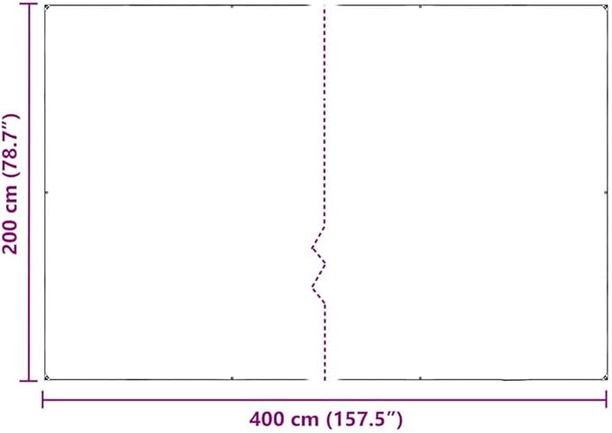 vidaXL Multi-Functional Plant Cover 6.6X13.1 ft PVC Water Resistant Garden Greenhouse with Eyelets for Enhanced Protection and Storage