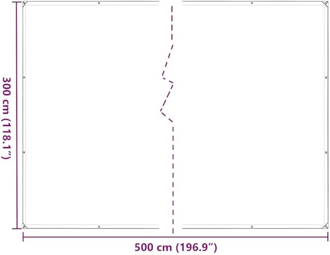 vidaXL 9.8 x 16.4 ft Garden Plant Cover | Water Resistant Foldable Synthetic Polyethylene Ideal for Crop and Greenhouse Use Durable Adjustable Outdoor Solution Raised Bed Weed Barrier Landscaping