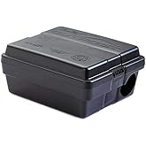 Outpost Rat Bait Station | Single Station Targets Small Mice Up to Large Rats | Position Horizontal or Vertical | Made in USA