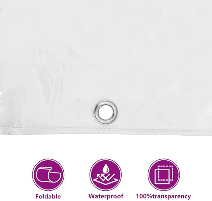 vidaXL Multi-Functional Plant Cover 6.6X13.1 ft PVC Water Resistant Garden Greenhouse with Eyelets for Enhanced Protection and Storage