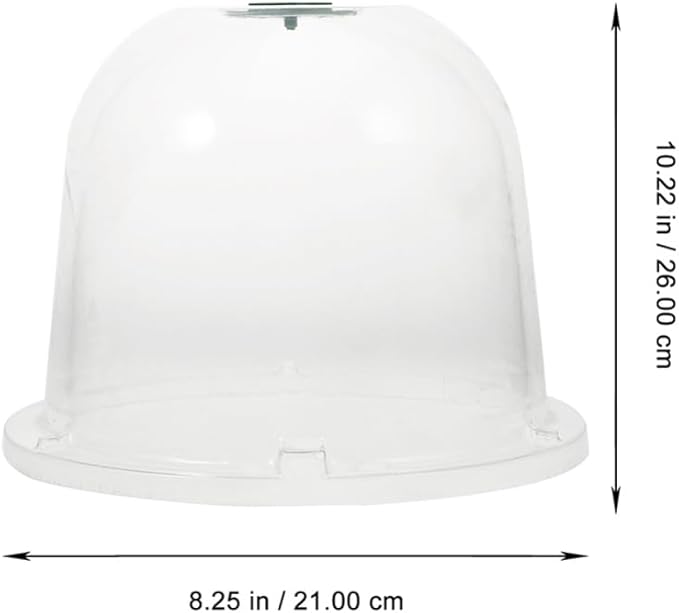 HANABASS 3 Pcs Garden Cloche for Plants Humidity Dome Plant Protector Covers with Ventilation Holes Transparent Plastic Dome for Plants