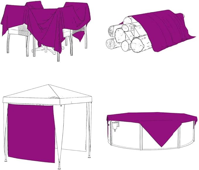 vidaXL Multi-Functional Plant Cover 6.6X13.1 ft PVC Water Resistant Garden Greenhouse with Eyelets for Enhanced Protection and Storage