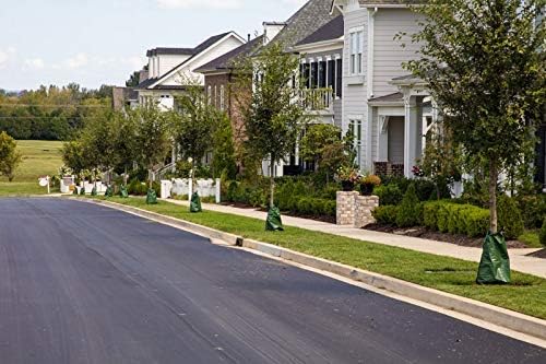 15 Gallon Slow-Release Tree Watering Bag, Watering Bag for Trees, Premium PVC Shrub Watering Bag with Heavy Duty Zipper, Durable Reusable Drip Irrigation Bag