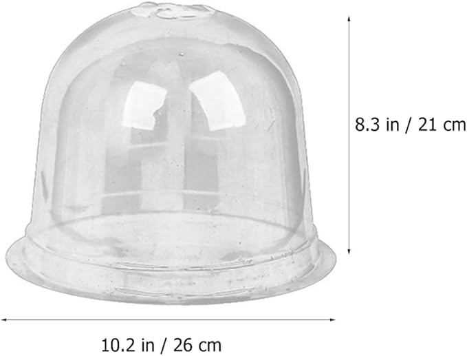 Happyyami Reusable Transparent Garden Cloches Plant Dome Cover for Outdoor Indoor Protection Greenhouse for Season Extension Easy to Install Plant Protector