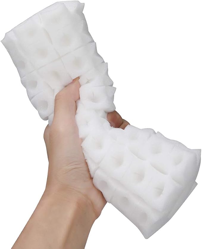 Focket Hydroponic Sponge,100Pcs Hydroponics Soil-Less Culture Cultivation Sponge,Planting Gardening Tool Square Seedling Sponges for Home Garden