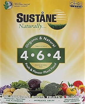 Sustane 4-6-4 All Natural - Organic Slow-Release Fertilizer - 14 oz.