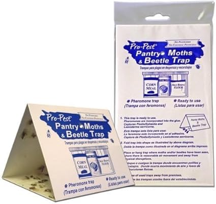 Pantry Moth Traps - 6 Ready to Use Pre-Baited Traps - 3 Packs of 2 Traps