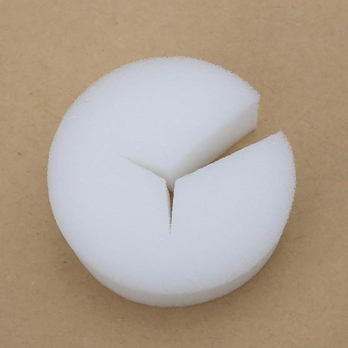 Fdit Soilless Hydroponic Sponges, 50 Pack, 50x30mm, White, Vegetable Cultivation System, Plant Growth Accessories