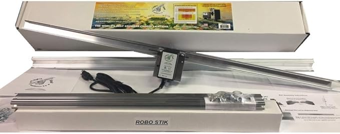 Light Rail 3.5 IntelliDrive Kit Motor with Rail Plus RoboStik, Robotic Grow Light Mover Genuine Solidly Made in USA