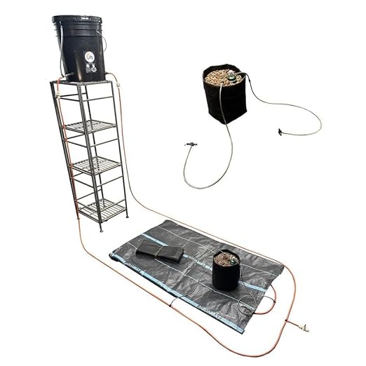 Grow Tent Irrigation Preset Blumat Kit for 2' x 4' Capillary Mat