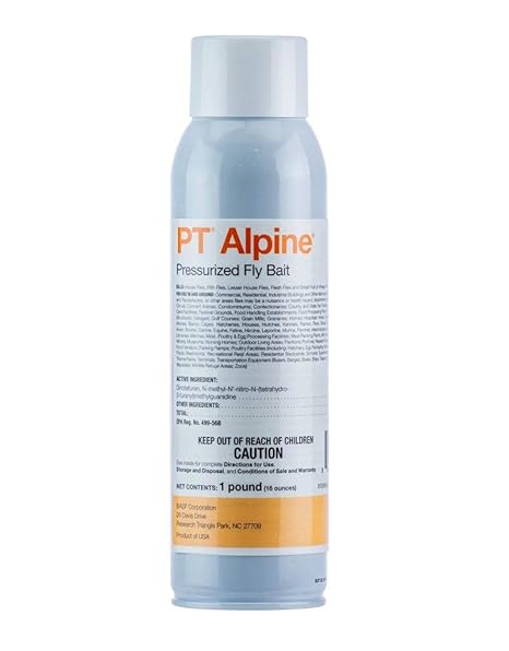 BASF PT Alpine Fly Bait, Fast Acting and Long Lasting Up to 30 Days, Ready to Use Pest Control Spray for House Flies, Fruit Flies, 16 Ounce