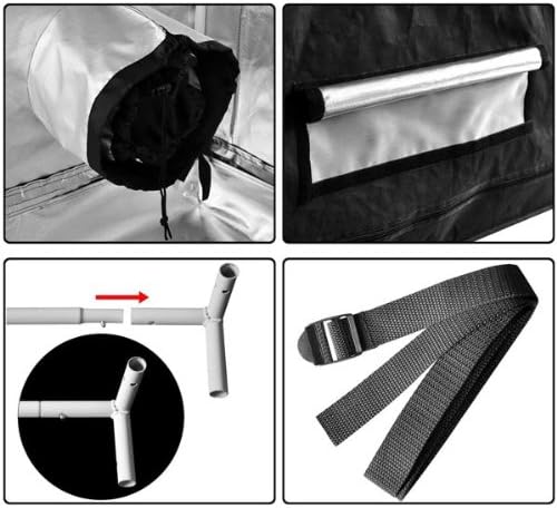 48x48x78 Reflective Indoor Grow Tent 4x4 - Mylar Grow Tent - for Indoor Grow Room - Hydroponics Growing Tent - Grow Tents