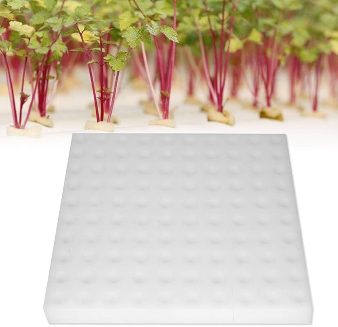 Fdit Hydroponic Sponge, 100 Pieces, PU Material, 25x24mm, Seedling Planting for Greenhouse