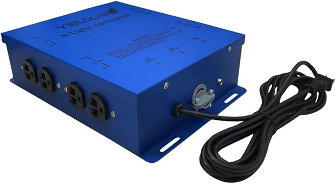 8 Outlet Grow Light Relay Controller (120v/240v) – Hydroponic, Aeroponic, Horticulture Growing Equipment