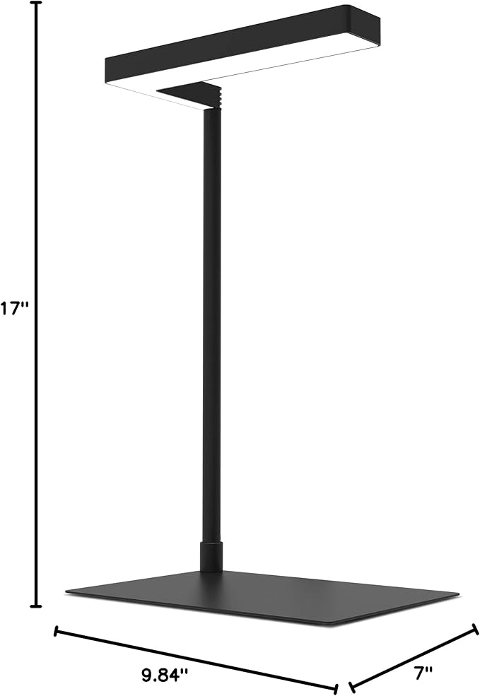 Feit Electric GLP17/B/TABLE/14WLED Tabletop 17" LED Grow Light, Black, 14W, Fits on Almost Any Flat Surface, 3 Spectrum Modes, 25000 Rated Life Hours