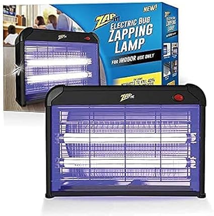 Zap It Electric Indoor Bug Zapper (2,800 Volt) Plug-in 360 Degree Mosquito, Bug, and Insect Killer, Non-Toxic Attractant UV Light and Electric Shock