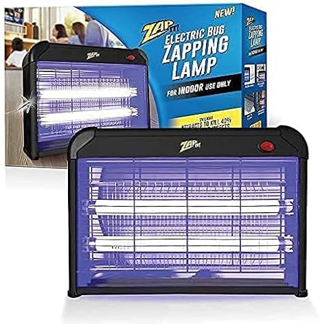 Zap It Electric Indoor Bug Zapper (2,800 Volt) Plug-in 360 Degree Mosquito, Bug, and Insect Killer, Non-Toxic Attractant UV Light and Electric Shock