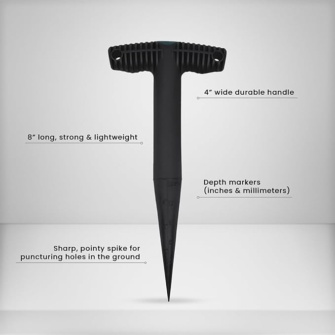 Zenport GA401 Dibber for Planting Seeds and Bulbs, Black - 24 Pack