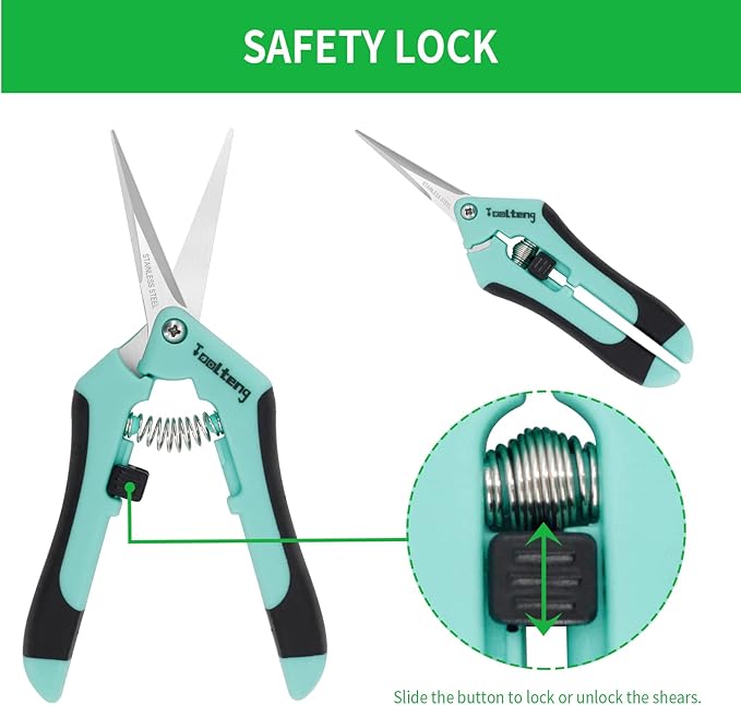 12 Packs Pruning Shears, Garden Trimming Scissors, Gardening Hand Pruning Snips, Titanium Coated Precision Bonsai Pruning Shears, Convenient and Efficient Flower Cutters (Blue)