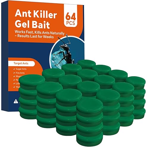 36 PCS Ant Killer Gel Bait Stations, Extra Strengthen Ant Bait Traps, Long-Lasting Effective Pest Gel for Carpenter Ants and Other Common Household Ants, No Mess Easy Use, Safe for Pets and Kids