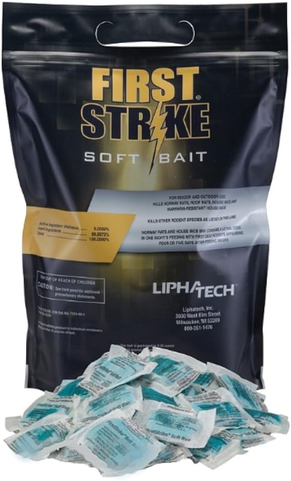 LIPHA TECH FirstStrike Rodent Bait 10g - 4lb Bag (31113)