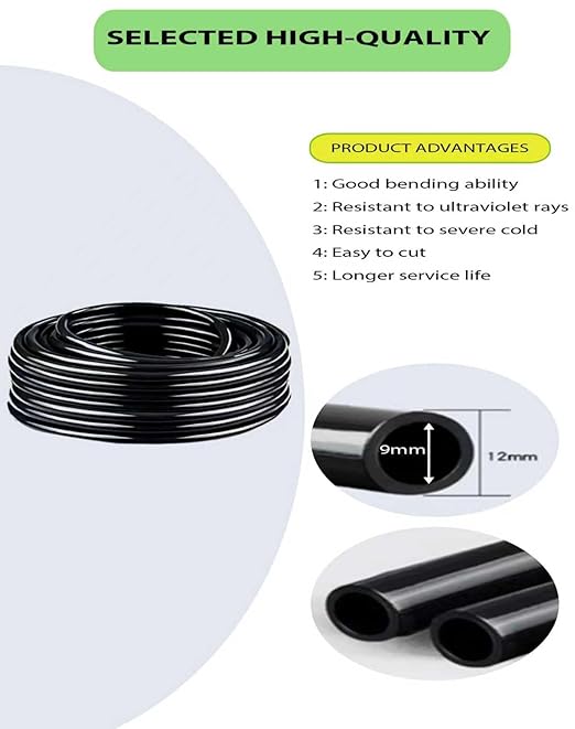 Drip Irrigation System - 360° Adjustable Micro Spray Sprinkler Kit for Garden, Easy Installation No Tools, Fine Mist Watering for Garden Potted Plants, Greenhouse, Patio Watering System