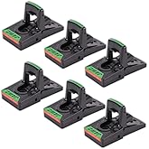 JT Eaton 409 Jawz Indoor Plastic Mouse Trap for Solid or Liquid Bait, Instant Kill Mouse Traps, No-Touch Disposal with Trap Set Indicator 24-Pack