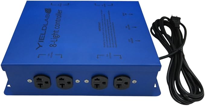 8 Outlet Grow Light Relay Controller (120v/240v) – Hydroponic, Aeroponic, Horticulture Growing Equipment