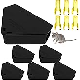 Mouse Bait Station Outdoor Indoor with Keys, Reusable Rat Bait Stations Mice Stations, Friendly to Children and Pets Bait Box for Kitchen Garage Basement Patio (8)