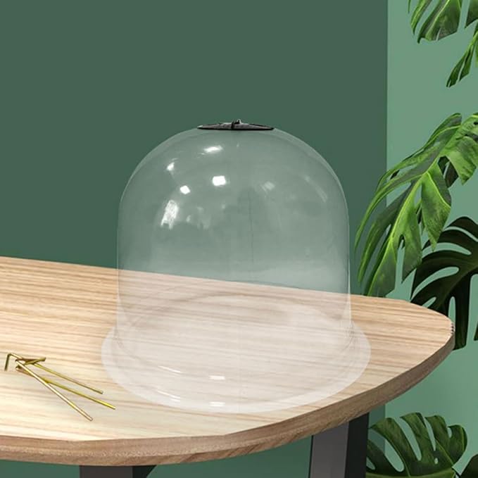 Happyyami Reusable Transparent Garden Cloches Plant Dome Cover for Outdoor Indoor Protection Greenhouse for Season Extension Easy to Install Plant Protector