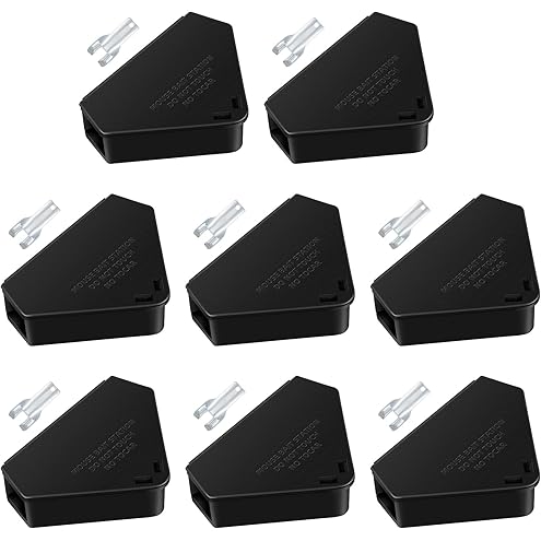 Mouse Bait Station Outdoor Indoor with Keys, Reusable Rat Bait Stations Mice Stations, Friendly to Children and Pets Bait Box for Kitchen Garage Basement Patio (8)