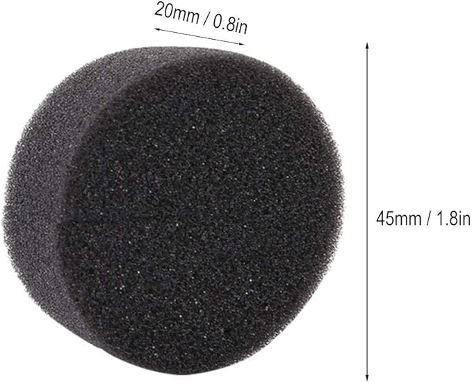 Fdit Hydroponic Sponge Seedling Planting, Soilless Cultivation, 50 PCS, Black, Polyester Material, 45x20mm