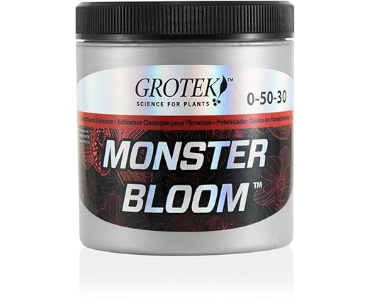Grotek GTMB6020 Monster Bloom Hydroponic Nutrients, 130g, Black. Pack of 2