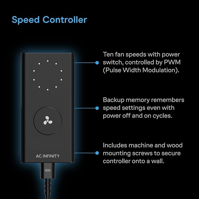 AC Infinity Air Filtration Kit 4”, CLOUDLINE LITE Inline Fan and Carbon Filter Combo, Cooling and Ventilation System for Grow Tents, Hydroponics, Indoor Gardening