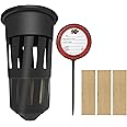 6 Pack Termite Monitoring Bait Stations, Compatible with Trelona Termite Bait, Included Wood Blocks for Garden, Farms, Detects Termite Activity (NO TERMITICIDE Included)