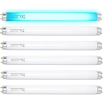 Qualirey 12 Pack Bug Zapper Replacement Light Bulbs 10W for 20W Indoor Bug Zapper, BL T8 F10W 13Inch Light Tube Compatible with Aspectek, Liba, Micnaron, Lulu Home and Other 20W Mosquito Lamp