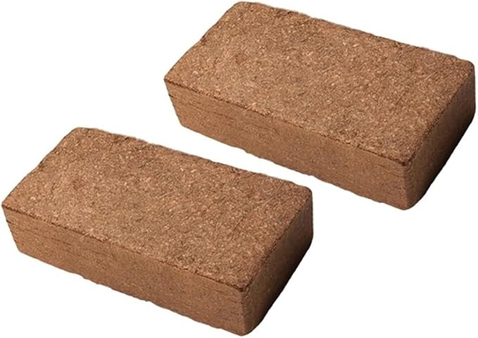 Coir Brick for Plants Premium 100% Organic Peat Moss Mix with Low EC & pH Balance, Fiber Coconut Husk for Planting, Gardening, Potting Soil Substrate High Expansion