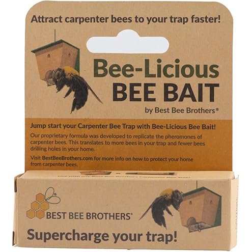 Best Bee Brothers, Bee-Licious Carpenter Bee Bait, All-Natural Pheromone Lure, 10 ml Squeeze Tube, 2-Pack