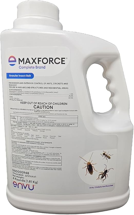 Bayer 79649886 Maxforce Complete Granular Insect Bait, 4lbs