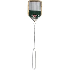 ZOCONE 3 Pack Leather Fly Swatters with Lanyard, Sturdy Fly Swatter Heavy Duty Wood Fly Swatter for Indoors and Outdoors