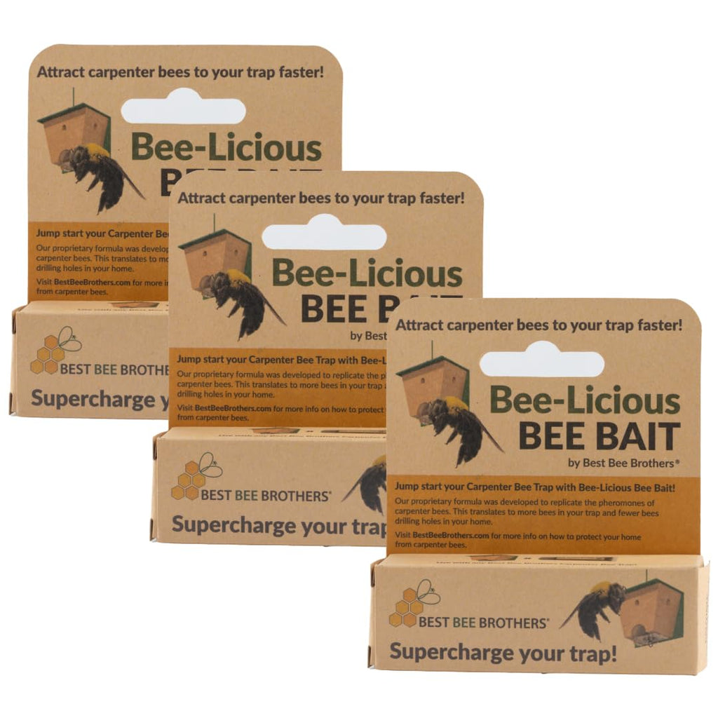 Best Bee Brothers, Bee-Licious Carpenter Bee Bait, All-Natural Pheromone Lure, 10 ml Squeeze Tube, 2-Pack