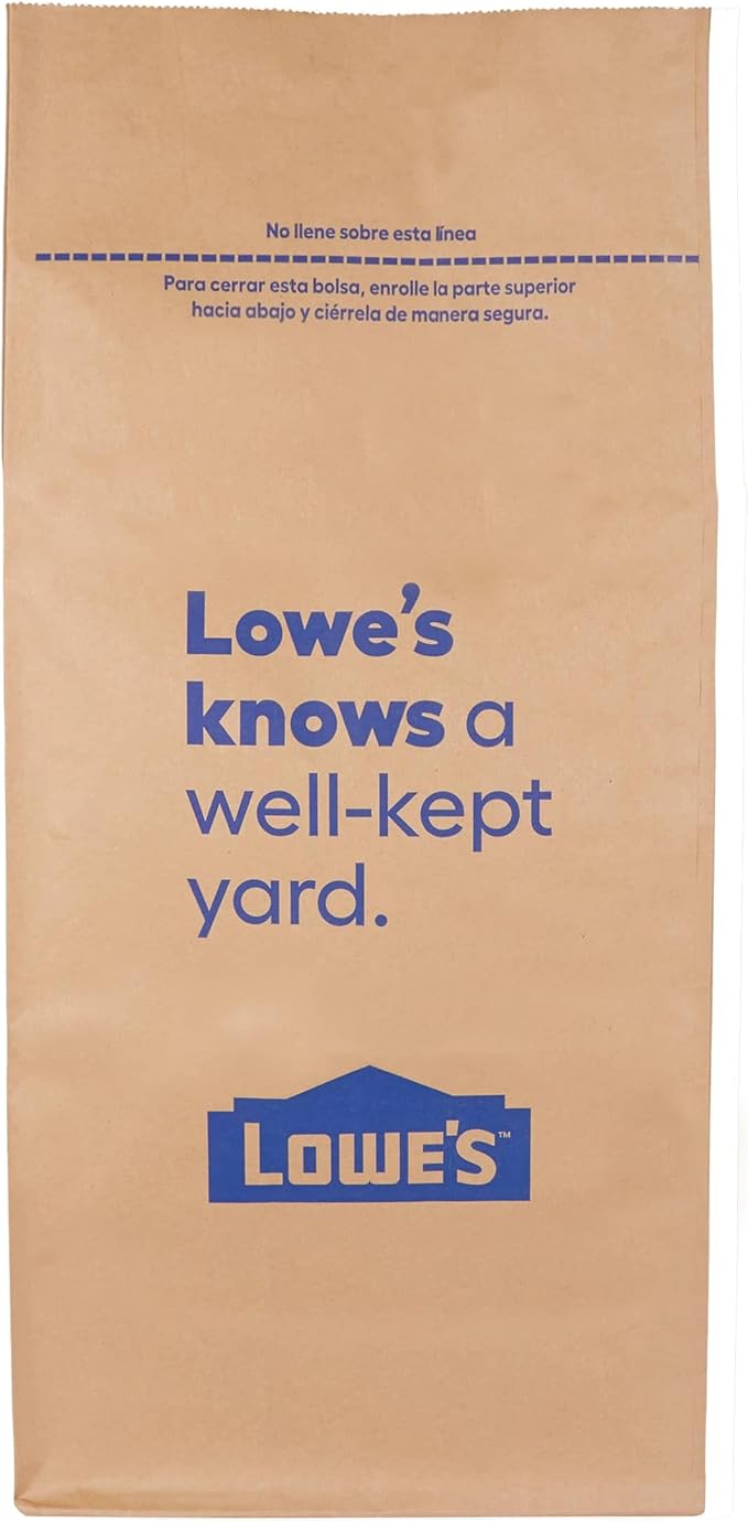 Lowe's 30 Gallon Heavy Duty Brown Paper Lawn and Refuse Bags for Home and Garden (10 Count), Large (LOWESLL)