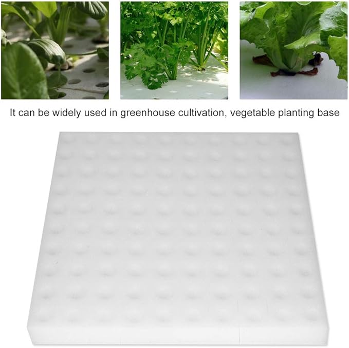 Fdit Hydroponic Sponge, 100 Pieces, PU Material, 25x24mm, Seedling Planting for Greenhouse