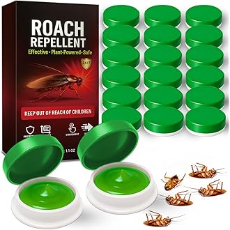 15 Pack Roach Repellent Powder Bait Station, Roach Stations for Indoor Cockroach infestation with Dual-Action Formula, Kills German/American/Oriental Cockroaches at The Source, Long Residual Effect