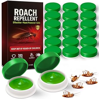 20 Pack Roach Killer Indoor Infestation, Powerful Attraction Cockroach Bait Gel Stations, Quick Kill Formula, Easy to Apply Cockroach Killer for Effective Home Control, Ideal for Kitchens, Bathrooms