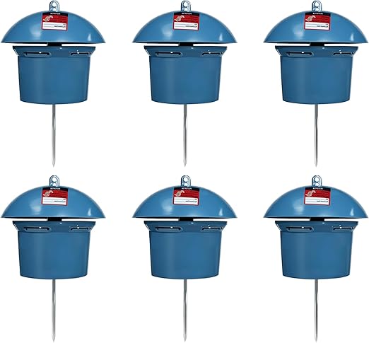 6 Pack Snake Repellent Container Refillable Snake Bait Container for Outdoor, Weather-Resistant Design for Lawn, Garden, Yard - No Bait Included