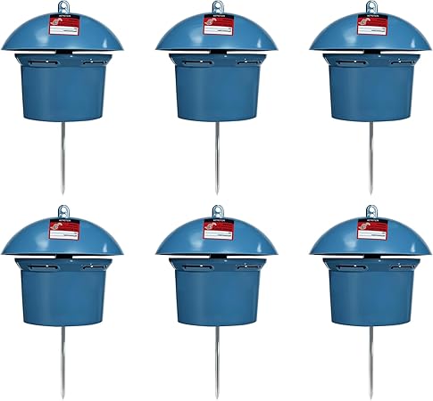 6 Pack Snake Repellent Container Refillable Snake Bait Container for Outdoor, Weather-Resistant Design for Lawn, Garden, Yard - No Bait Included