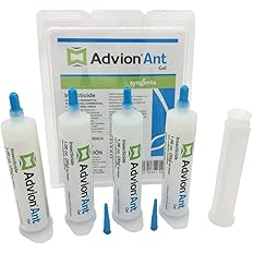 Advion Ant Gel Bait, 4 Tubes x 30-Grams, 1 Plunger and 2 Tips, Effective Ant Bait, Formulated with 0.05% Indoxacarb, Indoor and Outdoor Use, Ant Killer Gel for Control of Most Major Ant Species